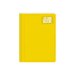 Norma Notebook, Jean, 100 Sheets, College-Ruled, 7-1/2" x 9-3/4", Yellow, Total Qty 1