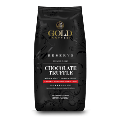 Gold Coffee Company Chocolate Truffle Blend, Ground Bean, 12 Oz, Total Qty 1