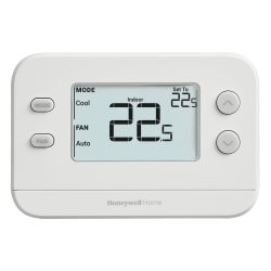 Honeywell® Home X1N Nonprogrammable Thermostat with Conventional/Heat Pump Single-Stage Compatibility, White, RTH11B/N