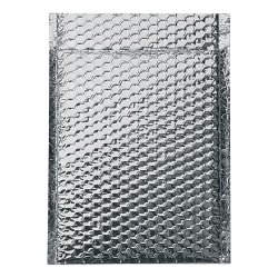 Partners Brand Cool Shield Bubble Mailers, 10-1/2"H x 10"W x 3/16"D, Silver, Pack Of 100 Mailers