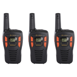 Cobra® 16-Mile Range FRS 2-Way Radios, Black, 3-Pack, ACXT145