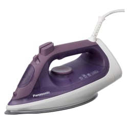 Panasonic® Dry & Steam Multidirectional Iron With Ceramic U-Shape Soleplate And 360° Rotating Cord, Purple
