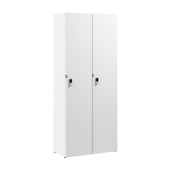Bush Business Furniture Assure Single Tier 2 Door Storage Locker with Keypad Locks, White, Standard Delivery