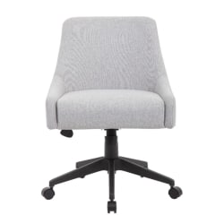 Boss Office Products Boyle Guest Chair With Wheels, Gray