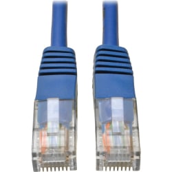 Tripp Lite Cat5e 350 MHz Molded UTP Patch Cable (RJ45 M/M), Blue, 75 ft. - First End: 1x RJ-45 Male Network - N002075BL