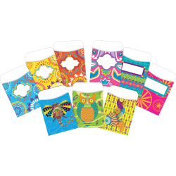 Barker Creek Peel & Stick Library Pockets, 3-1/2" x 5-1/8", Colorful, Set Of 90 Pockets