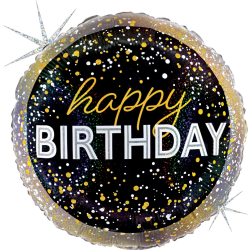 Amscan Birthday Foil Balloon, 18", Party Holographic