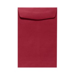 LUX Open-End 10" x 13" Envelopes, Peel & Press Closure, Garnet Red, Pack Of 50