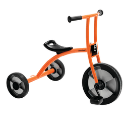 Winther Circleline Tricycle, Large, 36 1/4"L x 22 7/8"W x 28"H, Orange