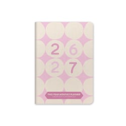 2026-2027 Orange Circle Studio 24-Month Monthly Pocket Planner, 6-1/2" x 4-5/8", Darling Dots, January 2026 To December 2027, 26772