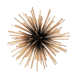Anji Mountain Large Gold Burst, 6"H x 6"W x 6"D, Gold