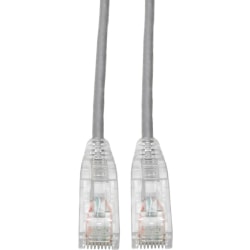 Tripp Lite Cat6 UTP Patch Cable (RJ45) - M/M, Gigabit, Snagless, Molded, Slim, Gray, 1 ft. - 1 ft Category 6 Network Cable  - N201S01GY
