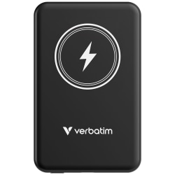 Verbatim Charge 'n' Go Magnetic Wireless Power Bank, Black, 32240