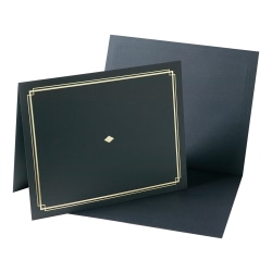 Gartner Studios Certificate Holders, 9 1/2" x 12", Black, Pack Of 6