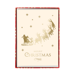 Graphique Holiday Boxed Cards, 5" x 7", Santa Sleigh Ride, Box Of 15 Cards