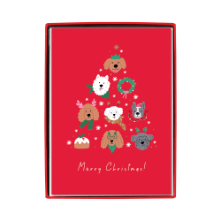 Graphique Holiday Boxed Cards, 5" x 7", Merry Christmas Dogs, Box Of 15 Cards