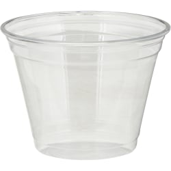 Dixie Squat Cold Cups by GP Pro - 50 / Pack - Clear - PETE Plastic - Soda, Iced Coffee, Sample, Restaurant, Coffee Shop, Breakroom, Lobby, Cold Drink, Beverage