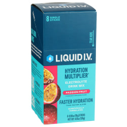 Liquid I.V. Hydration Multiplier Electrolyte Drink Mix, Passion Fruit, 0.56 Oz, Total Qty 8