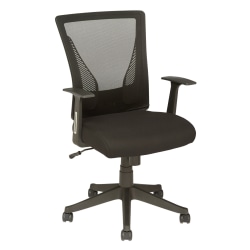 Realspace® Radley Mesh Mid-Back Task Chair, Black, BIFMA Compliant