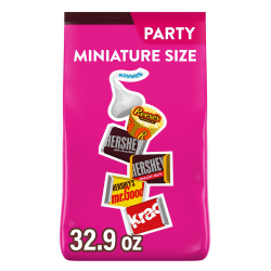 Hershey's, Reese's, Kisses Milk Chocolate Candy Mini Assortment, 32.9 Oz, Pack Of 122 Pieces