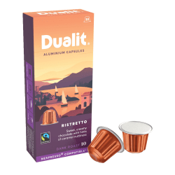 Dualit and Nespresso® Compatible Aluminum Coffee NX Freshpacks, Ristretto Espresso, Carton Of 100