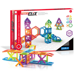 Guidecraft PowerClix Frames, Magnetic Building Set, 100 Pieces
