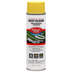Rust-Oleum Industrial Choice AF1600 System Athletic Field Inverted Striping Paint, 17 Oz, Yellow, Case Of 12 Cans