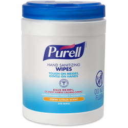 Purell® Sanitizing Wipes, Canister Of 270 Wipes