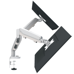 Fellowes® Eppa™ 2 Dual Monitor Arm With Gas Spring Adjustment, Black