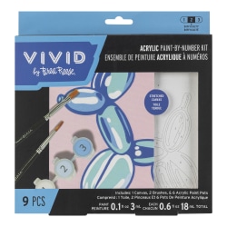 Vivid by Brea Reese® Mini Paint-by-Number Acrylic Kit, Balloon Dog