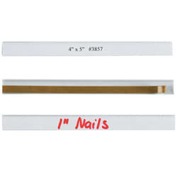 Open Edge Plastic Label Holder, 1/2" x 6", Clear, Pack Of 50