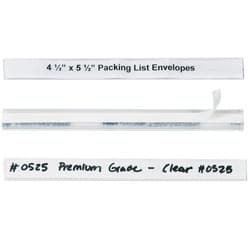 HOL-DEX® Self-Adhesive Plastic Label Holders, 1/2" x 6", Clear, Pack Of 12