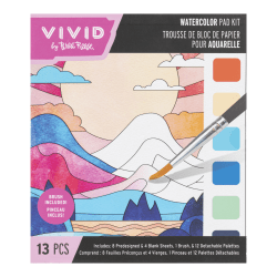 Vivid by Brea Reese® Nature Watercolor Painting Pad Kit, Kit Of 13 Pieces