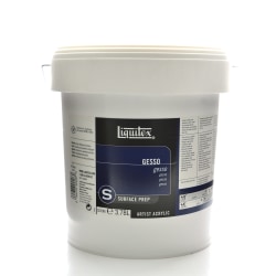 Liquitex Professional - Gesso - for acrylic paint, oil paint - titanium white - 1 gal