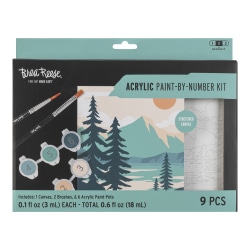 Brea Reese® Acrylic Paint-By-Number Kit, Mountain Landscape
