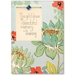 Viabella Thank You Greeting Card, Thoughtfulness, 5" x 7", Multicolor