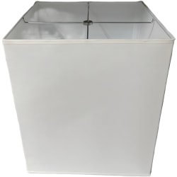 Lampshades Inc. Linen Square Lamp Shades, 9" x 9" x 10", White, Set Of 12 Shades