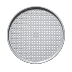 THE ROCK WAVE By Starfrit Carbon Steel Nonstick Round Perforated Pizza Pan, 14-1/2", Silver, 0348070080000