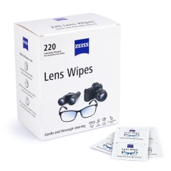 Zeiss Lens Wipes, 2", White, Pack Of 220 Wipes