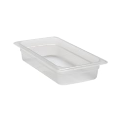 Cambro Translucent GN 1/3 Food Pans, 2-1/2"H x 6-15/16"W x 12-3/4"D, Pack Of 6 Containers