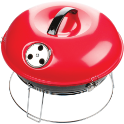 Brentwood BB-1400R Charcoal Grill - 1 Sq. ft. Cooking Area - Charcoal - Portable - Outdoor - Red