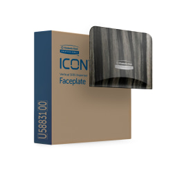 Kimberly-Clark Professional ICON Faceplate, Vertical, Ebony Wood Grain
