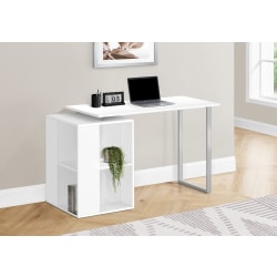Monarch Specialties Logi 55"W Computer Desk, White