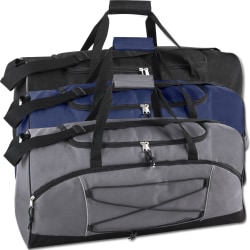 Trailmaker Duffel Bags, 12"H x 26"W x 11-1/2"D, Assorted Colors, Set Of 24 Duffel Bags