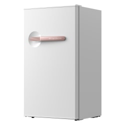 Frigidaire® 3.2-cu. ft. Retro Bar Refrigerator with Side Bottle Opener, White/Rose Gold, EFR397-RGWHITE