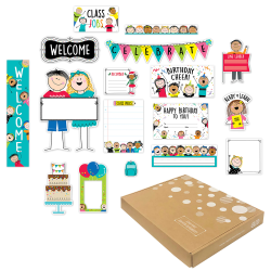 Creative Teaching Press Curated Classroom Stick Kids Bulletin Board Set, Back To School, All Ages, Set Of 217 Pieces
