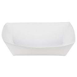 Pactiv Dual Ovenable Paperboard Trays, 5 1/16" x 7 13/16", White/Brown, Pack Of 500