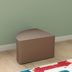 Flash Furniture Bright Beginnings Commercial-Grade Modular Classroom Backless Corner Chair, Neutral