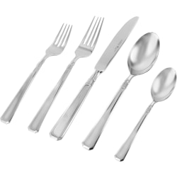 Henckels Metrona 62-Piece Stainless Steel Flatware Set, Silver