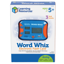 Learning Resources® Word Whiz Electronic Flash Card, 5" x 4", Grades K-4